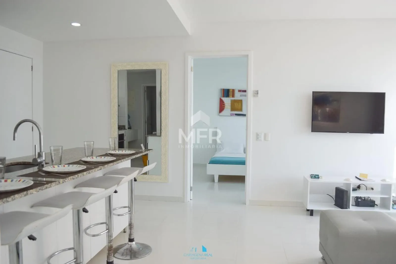 Apartment Edificio Morros 3, Beachfront & 2 Bedrooms By Inmobiliaria Mfr Cartagena